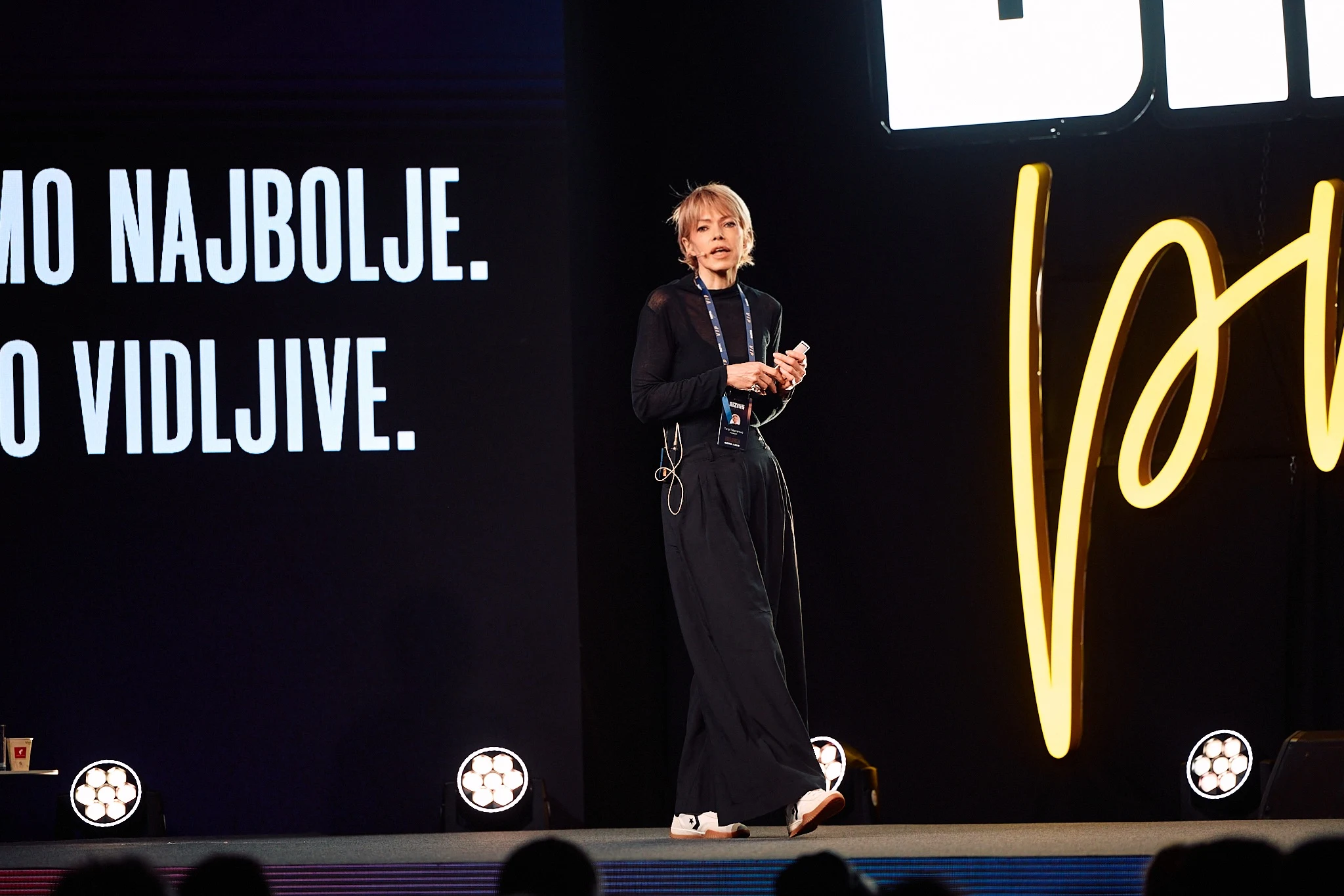 Tanja Tatomirović speaking at Biznis priče 2026